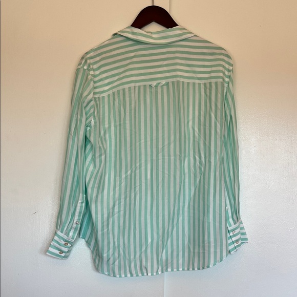 AYR Mint Green Striped Button-Down Shirt - Picture 5 of 5